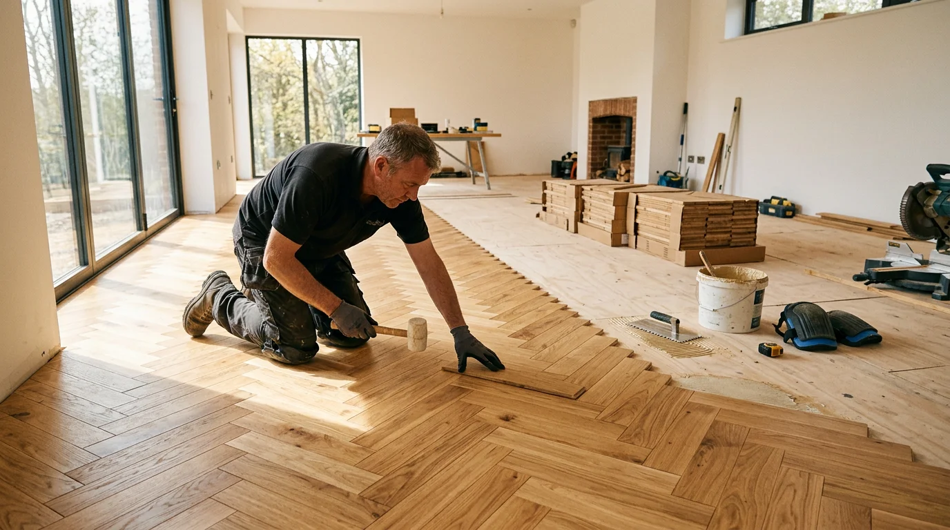 Bodenbeläge verlegen — Parkett und Designboden